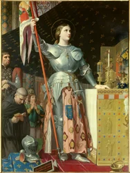 Porträtt av Jeanne d’Arc (1412 - 1431) vid Karl VII:s kröning (1429)