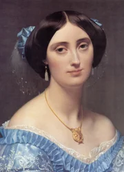Porträtt av prinsessan Albert de Broglie (detalj)