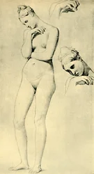 Studier för figuren Stratonice, c1834-1840, 1943.