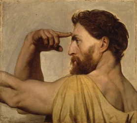 Studie för Fidias i Homeros apoteos, 1827