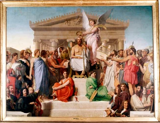 "Homeros apoteos", 1827