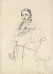 Tre fjärdedels porträtt av Jean-Francois-Antoine Forest, 1823