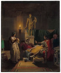 Vergilius läser från Aeneiden