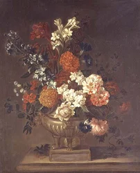 Stilleben, blandade blommor