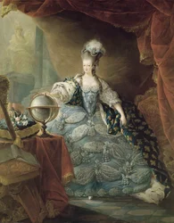 Porträtt av Marie Antoinette (1755-93) drottning av Frankrike, 1775