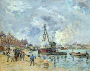 Vid Quay de Bercy i Paris, 1874