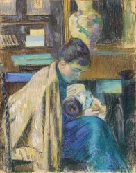 Madame Guillaumin med Madeleine, 1889