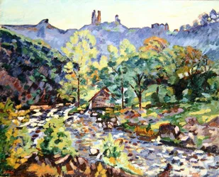 Ruinerna av slottet, Crozant, ca 1905 (olja på duk)