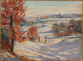 Snö i Crozant (olja på duk)