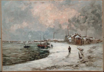 Snö i Ivry (olja på duk)