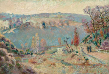 Sédelles dalgång vid Pont Charraud: White Frost, ca 1903-11 (olja på tyg)