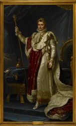 Napoleon Bonaparte i sin kröningsdräkt