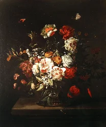 Blomma stycke