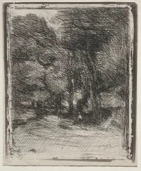 A Souvenir of the Bas-Bréau, originalavtryck 1858, tryckt 1921.