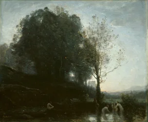 Badande nymfer och barn, 185560.