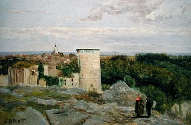Castle of Falaise, ca 1846 (olja på duk)