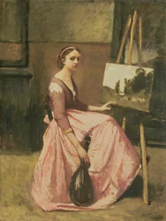 Corots studio, ca 1860