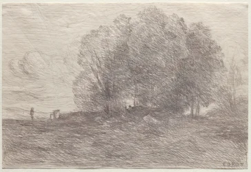 Grupp av träd, 1858.