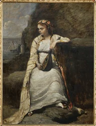 Haydee, jeune femme en costume grec - ung kvinna i grekisk dräkt, kanske hjältinnan i Byrons "Don Juan" ...