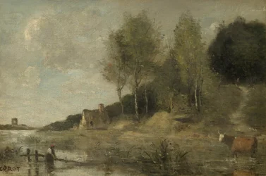 Marsh vid Boves, nära Amiens