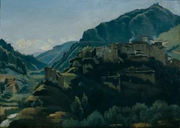 Meridionale Village (olja på duk)