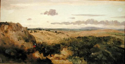 Mountain Landscape, ca 1855-60 (olja på duk)