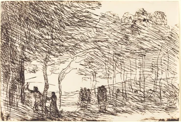 Orpheus Leading Eurydice Orphee entrainant Eurydice, 1860.