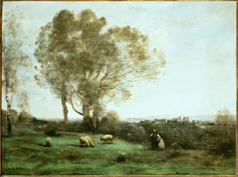 Scene Pastorale (målning på duk)
