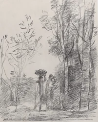 Mötet i lunden La Rencontre au bosquet, 1871.