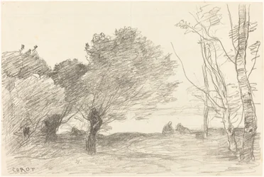 Pilar och vita poppel Saules et peupliers blancs, 1871.
