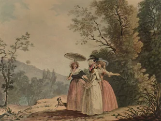 The Parisian Graces In The Bois De Vincennes, 1790, 1913