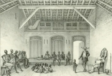 Butik för försäljning av slavar, 1835