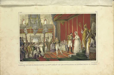 Äktenskapet mellan Amélie av Leuchtenberg och kejsar Pedro I av Brasilien, 1829