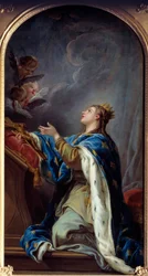 Saint Jeanne av Frankrike (olja på duk)