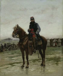 En beriden officer, 1877