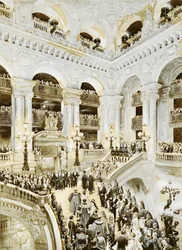 Invigning av Paris operahus den 5 januari 1875, 1878 (wc och vitt på papper)