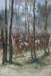 Soldater till häst, 1884