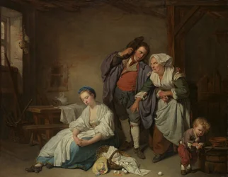 Brutna ägg, 1756