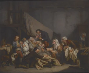Death of an Old Man (olja på duk)