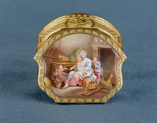Jean-Marie TironSnusnäsduksask: "Skilsmässan eller den goda modern" efter J.-B. Greuze1766-1767 ...