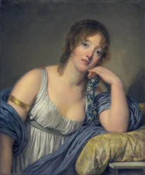 Jeanne Philiberte Ledoux, av Jean-Baptiste Greuze