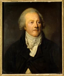 Porträtt av Armand Gensonne (1758 - 1793) medlem av konventets lagstiftande församling. Målning av Johannes Döparen Greuze (1725-1805)