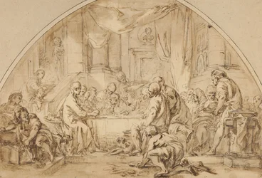 Studie för den sista måltiden, c.1792