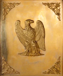 Dekorerat lock av den kejserliga örnen, symbol för kejsar Napoleon I (1769-1821) realiserat av Jean Baptiste Isabey (1767-1855) 1814 Privat samling