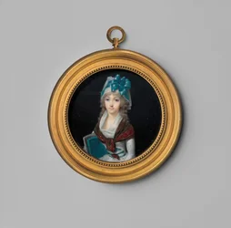 Porträtt av en kvinna, ca 1795 (elfenben)