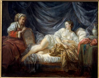 La Sultane-målning av Jean Baptiste Leprince (1734-1781) 1772 Metz, Museum of Fine Arts