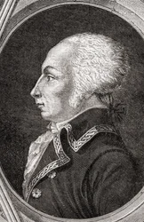 Francois Christophe Kellermann, graverad av Pannemaker-Ligny, från 