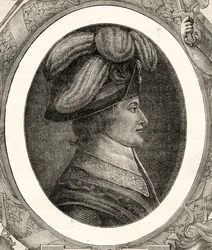Lazare Nicolas Marguerite Carnot (1753-1823), från "Histoire de la Revolution Francaise" av Louis Blanc (1811-82) 1847-62