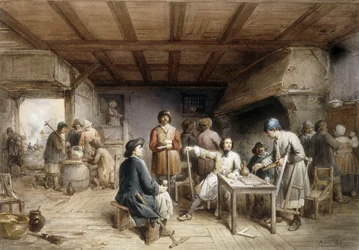 Skeppsbyggare tar en vila, 1846
