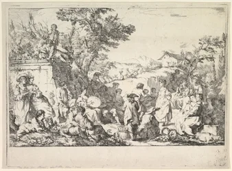 Village Festival Village festival på den romerska landsbygden, ca. 1735-40.